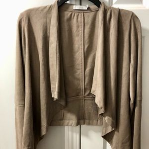NWT suede crop jacket